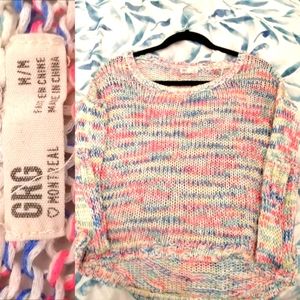 Mixed knitted sweater